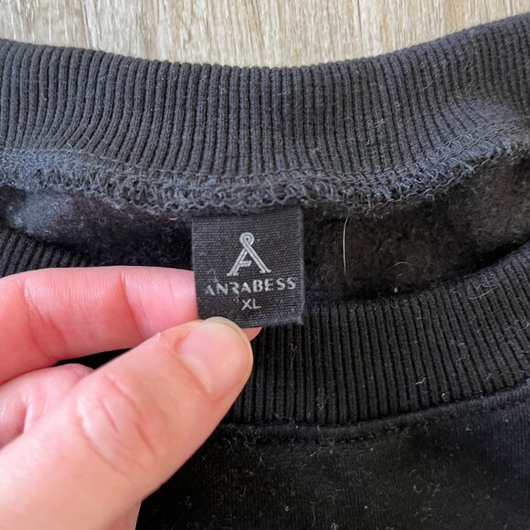 Womens Anrabess Black Sweatshirt - XL - Picture 5 of 5